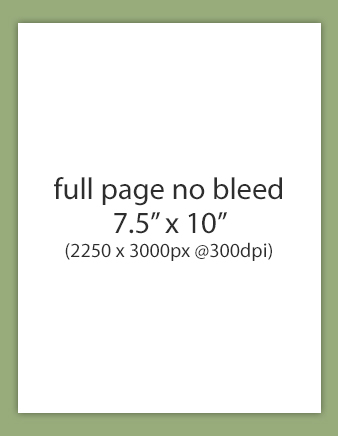Full page - no bleed